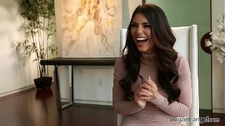 Брюнетку с короткой стрижкой в анал